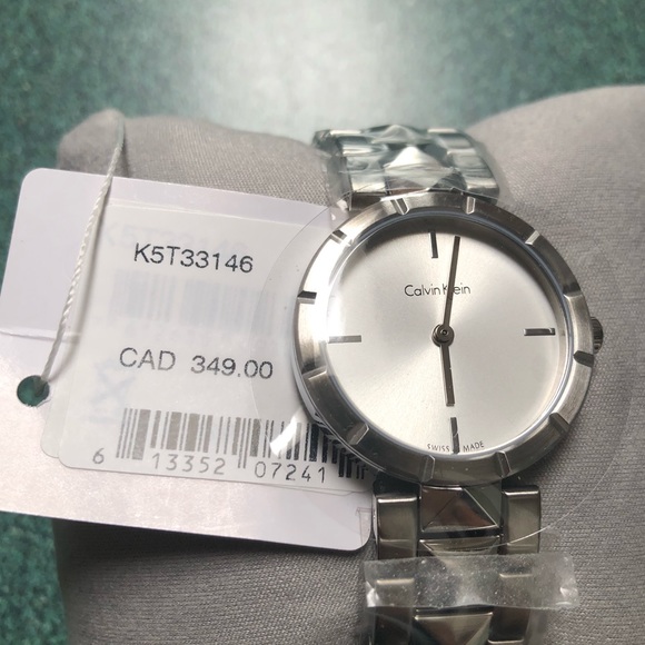 Calvin Klein Silver Stainless Steel Ladies Watch - Picture 3 of 4